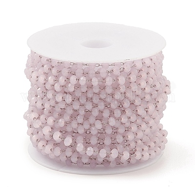 Стеклянная круглая цепочка из бисера CHS-B003-01A-1