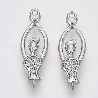 Соединители из латуни с микрочастицами и кубическим цирконием KK-T050-43P-NF-1