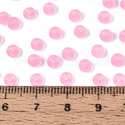 Прозрачные матовые цветные стеклянные бусины SEED-T007-12J-1