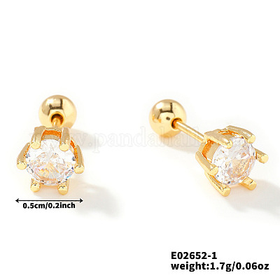 Латунь серьги&nbsp;NZ1781-2-1