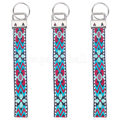 Брелок из железа с полиэстеровой окантовкой KEYC-WH20054-011A-1