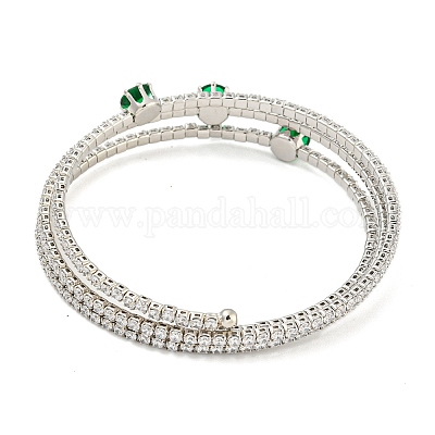 Браслеты из латуни с покрытием стойки BJEW-B110-01P-01-1