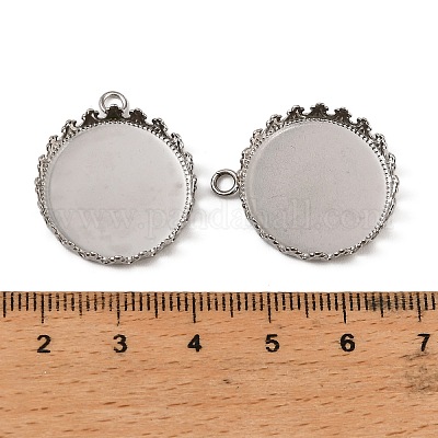 Оправы для подвесок из нержавеющей стали 304 в виде кабошонов STAS-NH0003-03P-02-1