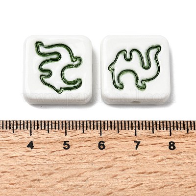 Фарфоровые бусины ручной работы PORC-Z004-02D-1