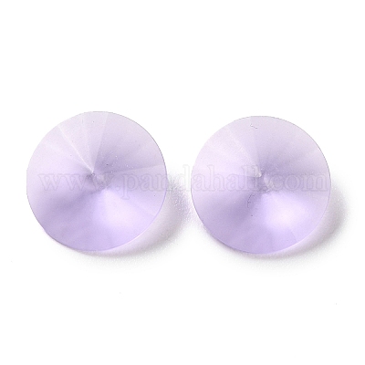 Кабошоны из матового стекла со стразами RGLA-G022-01B-371-1