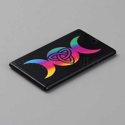 Печатные акриловые подвески OACR-WH0036-23A-1