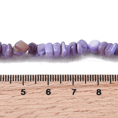 Бусины из натуральных пресноводных ракушек SHEL-B003-01L-1