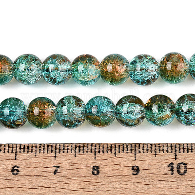 Стеклянные бусины кракле CCG-C002-8mm-06-1