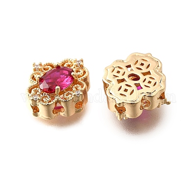 Латунные стеклянные бусины KK-M318-46G-01-1