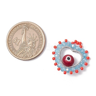 Стеклянные бусы подвески PALLOY-MZ00654-03-1