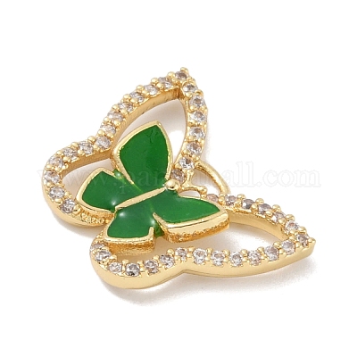 Покрытие стойки латунь микропаве прозрачные подвески из кубического циркония KK-A224-13G-1