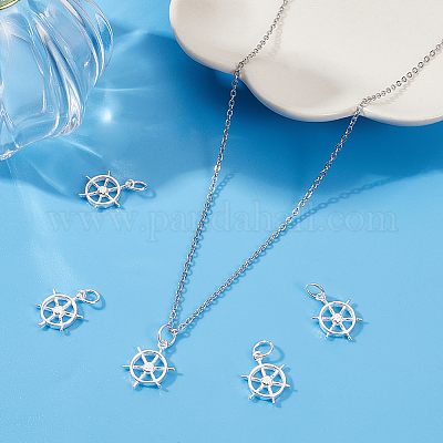 5 шт. 925 подвески из стерлингового серебра STER-BBC0002-22-1