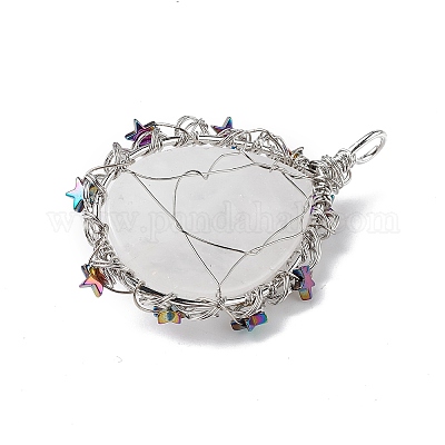 Природный кристалл кварца большие подвески G-L524-09P-07-1