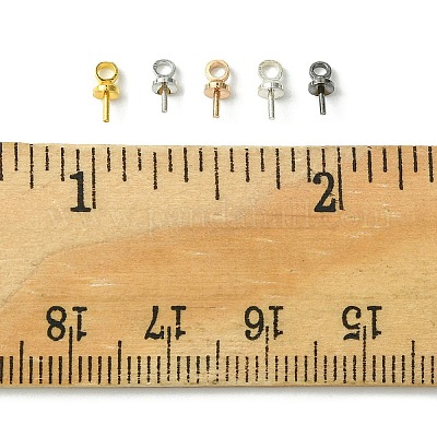 40шт 5 цвета латунные подвески с колышками KK-FS0001-25-1