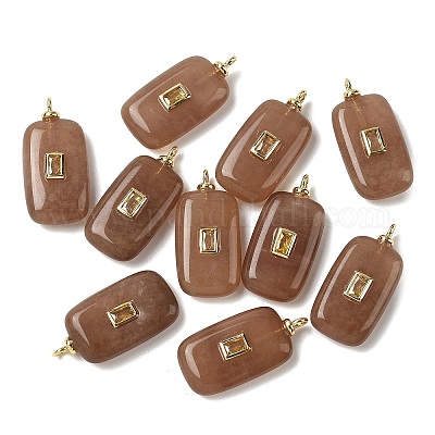 Крашеные натуральный белый нефрит подвески G-H328-03G-A07-1