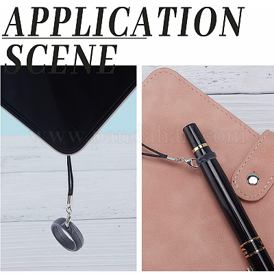 36 шт. силиконовые кольца с 6 шт. полиэстеровый шнурок для ожерелья DIY-GF0008-07B-1