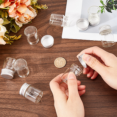 30 шт. прозрачные стеклянные бутылки-контейнеры для бусин CON-SC0001-11S-01-1