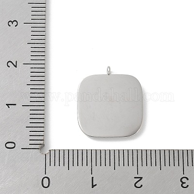 Подвески из нержавеющей стали 304 со стразами STAS-Z122-55P-1