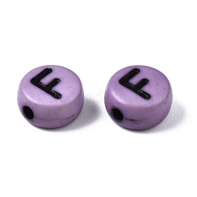 Непрозрачные разноцветные акриловые бусины MACR-Q242-007-1