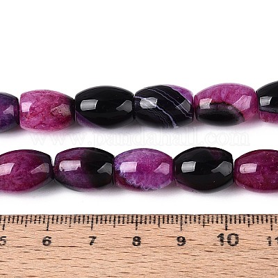 Окрашенные естественный агат бисер пряди&nbsp;G-T144-51A-02-1