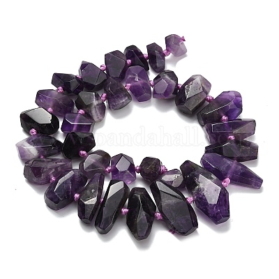 Natürlichen Amethyst absolvierte Perlen Stränge&nbsp;G-L642-D02-01-1