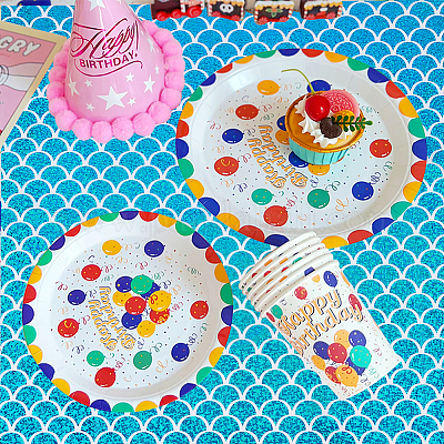 Tessuti in poliestere con motivo a squame di pesce&nbsp;DIY-WH0304-508C-1