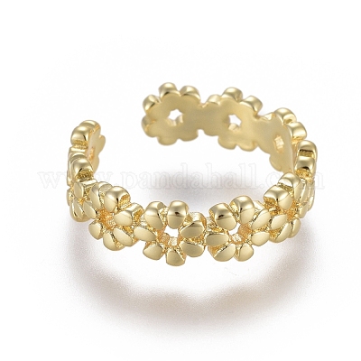 Регулируемые латунные кольца на мыске RJEW-EE0002-12G-1