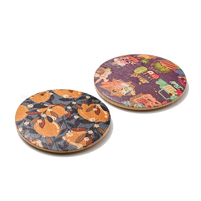 Печатные подвески дерева WOOD-X0004-19-1