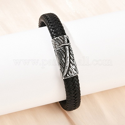 Браслеты из микрофибры для мужчин и женщин BJEW-H631-03AS-01-1