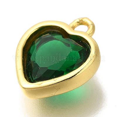 Латунные микро проложить кубического циркония подвески KK-K389-048G-02-1