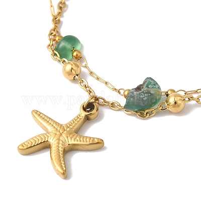 Летние пляжные самородки из натурального агата (окрашенные и нагретые) BJEW-P326-07E-G-1