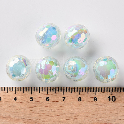 Perles en acrylique transparente&nbsp;TACR-S152-14B-A07-1