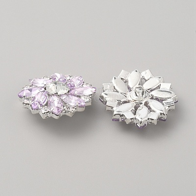 Кнопки из латуни с 1 отверстием BUTT-WH0028-51E-1