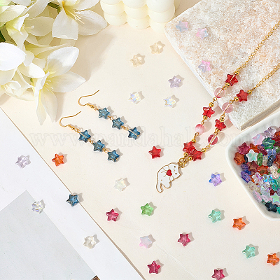 120шт 12 цвета бусины лэмпворк ручной работы LAMP-PA0001-16-1