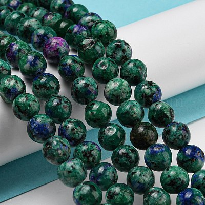 Нити бусин из натуральной окрашенной кунжутной яшмы G-E443-A39-1