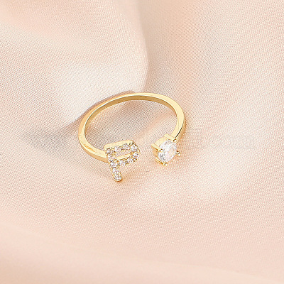 Модные латунные кольца-манжеты с кубическим цирконием FS-WG4936F-26-1