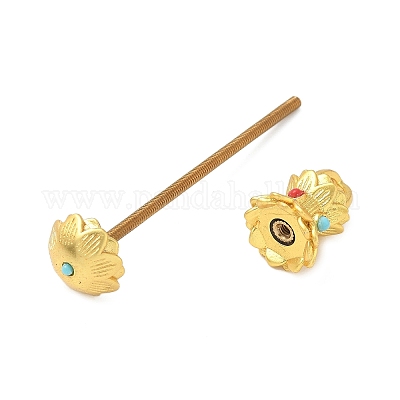 Латунные заготовки для подвесок с бусинами KK-NH0008-06MG-1