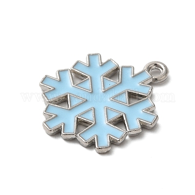 Подвески из сплава с эмалью на зимнюю тематику ENAM-M002-05V-P-1