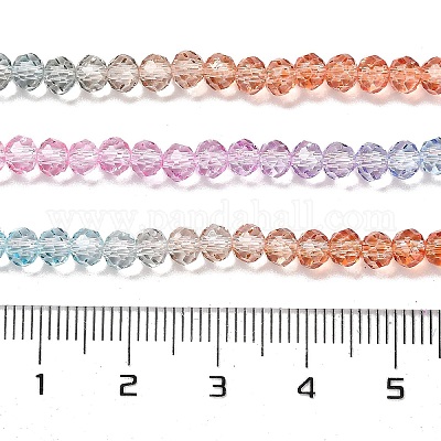 Прозрачные окрашенные стеклянные бусины X1-DGLA-A034-T4mm-A19-1