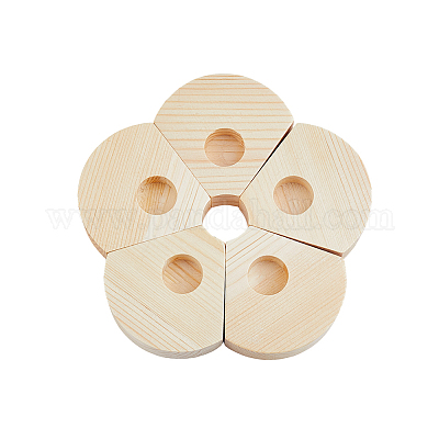 Деревянные подсвечники AJEW-WH0314-540-1