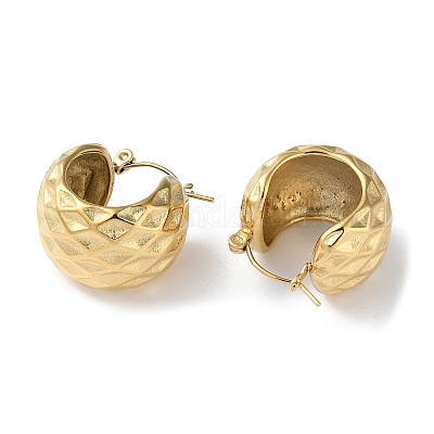 Толстые серьги-кольца из нержавеющей стали 304 STAS-Z052-12G-1