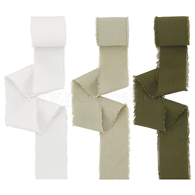 3 рулон хлопковых лент двух цветов с потертостями OCOR-WH0045-08B-1