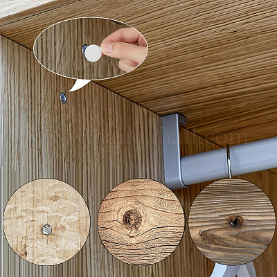 ПВХ самоклеящиеся заглушки с отверстиями для винтов наклейки FIND-WH0152-219-1