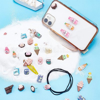 72шт 12 стиля непрозрачные кабошоны из смолы FIND-SC0003-26-1