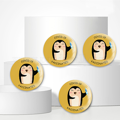 Брошь из белой жести JEWB-WH0012-035-1