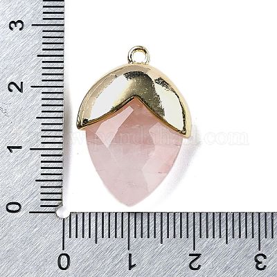 Природного розового кварца подвески G-U019-03B-05-1
