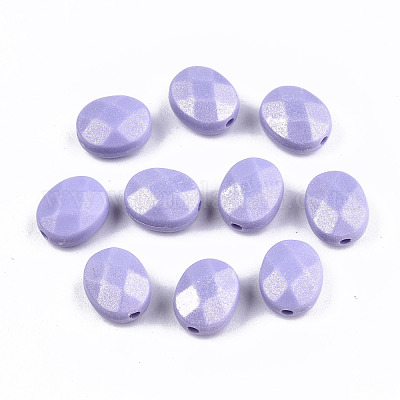 Лакированные бусины из акрила  MACR-T037-08-1