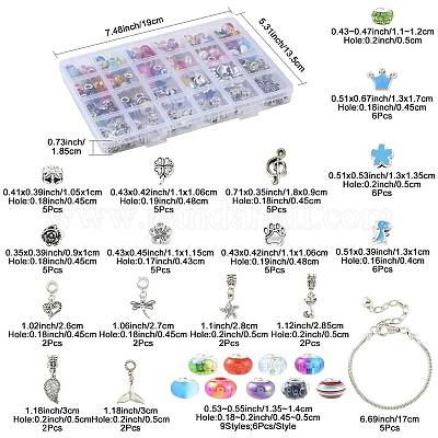 Наборы для самостоятельного изготовления латунных браслетов в европейском стиле DIY-FS0010-09-1