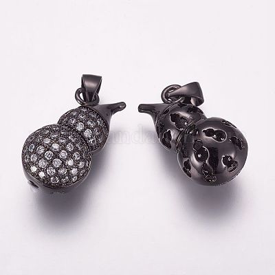 Латунные микро проложить кубического циркония подвески ZIRC-G091-55B-1