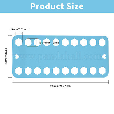 16шт. 8-х цветная пластиковая пластина для вышивальных ниток DIY-GL0004-64-1
